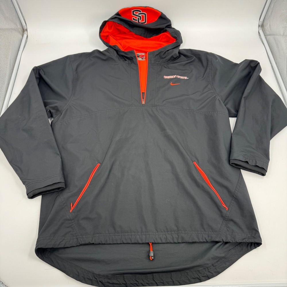 Oregon State Beavers Nike Team Pullover Jacket Hoodie Size Medium‎ Y2K